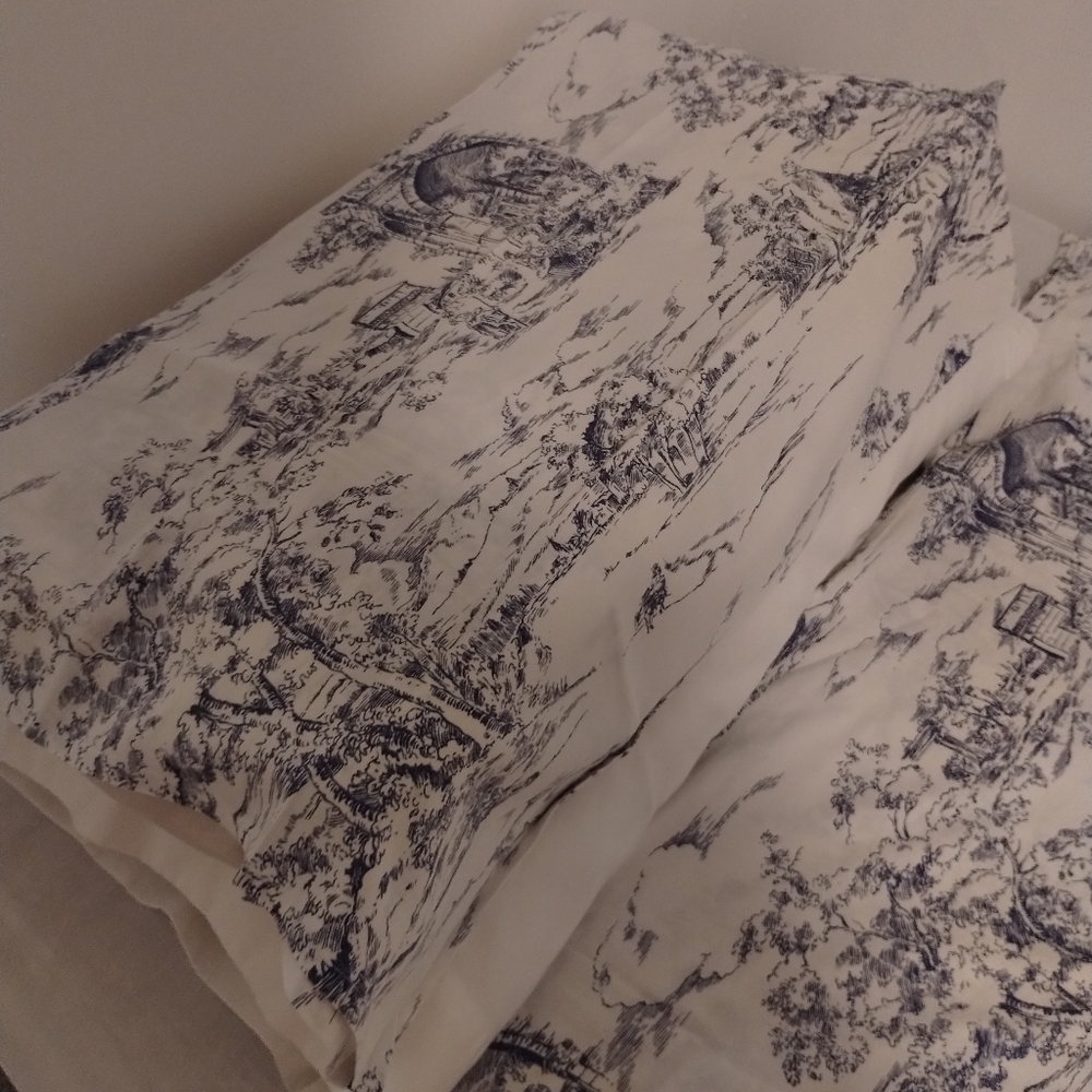 Vintage duvet and pillow case Jardin di joy ikea